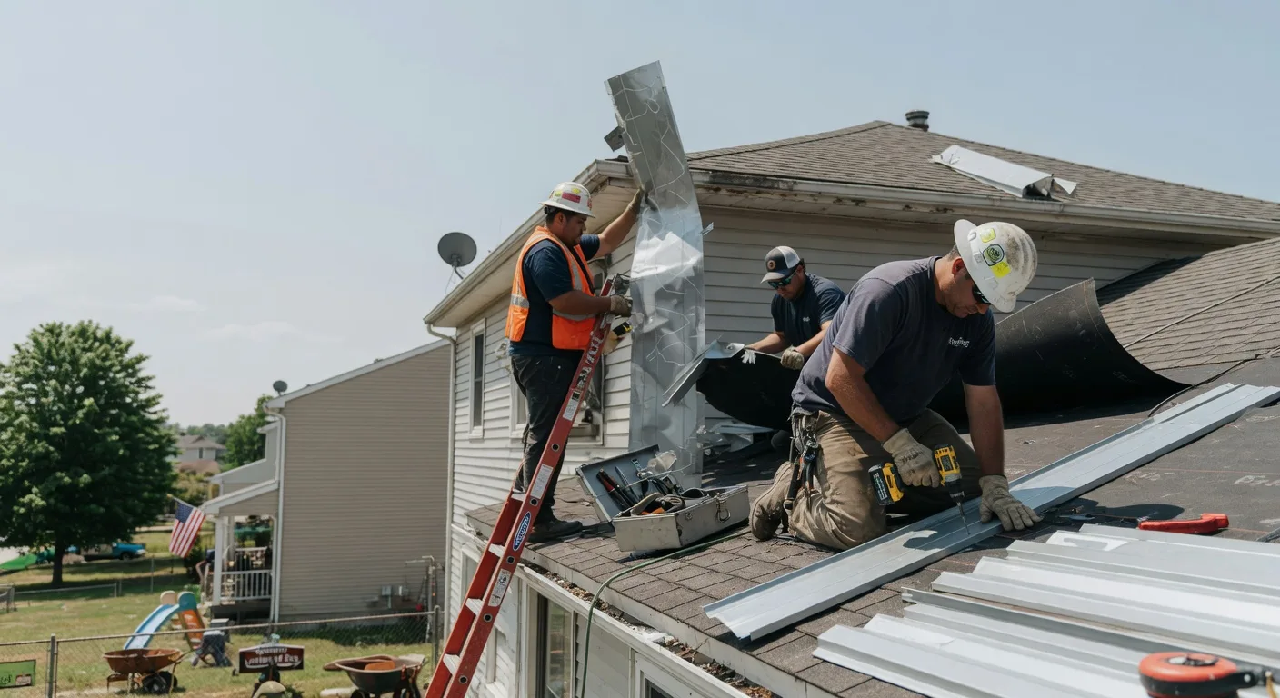 Storm Damage Metal Roof Repair in Banks, AL